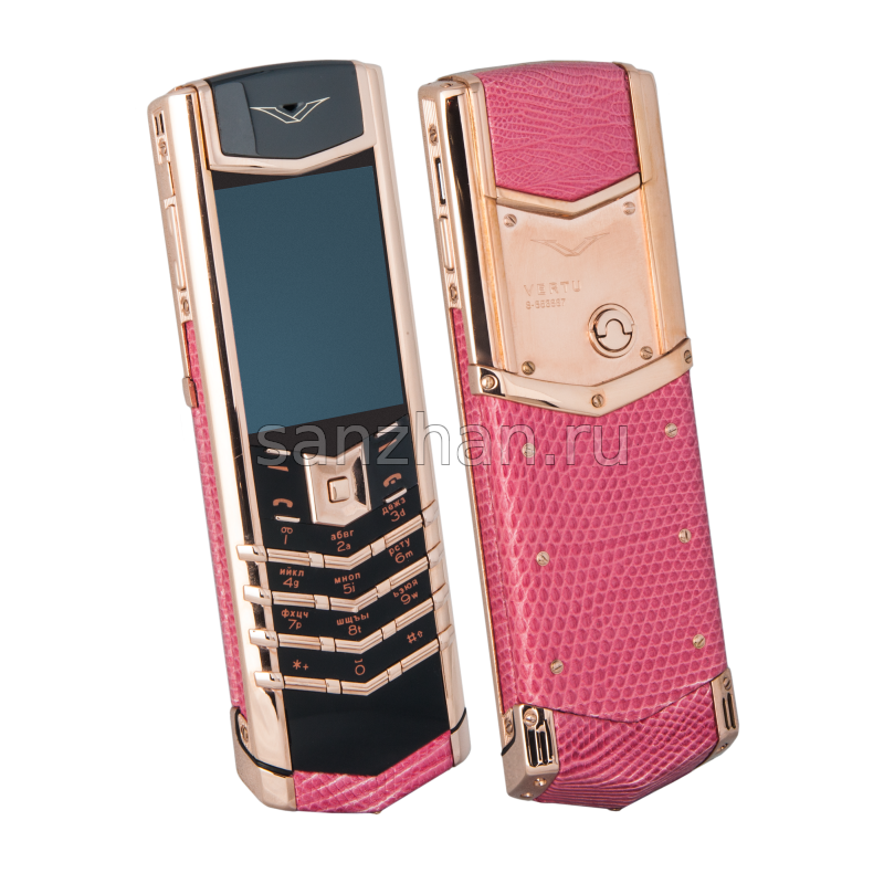 Vertu Signature S Design Pink Iguana Gold