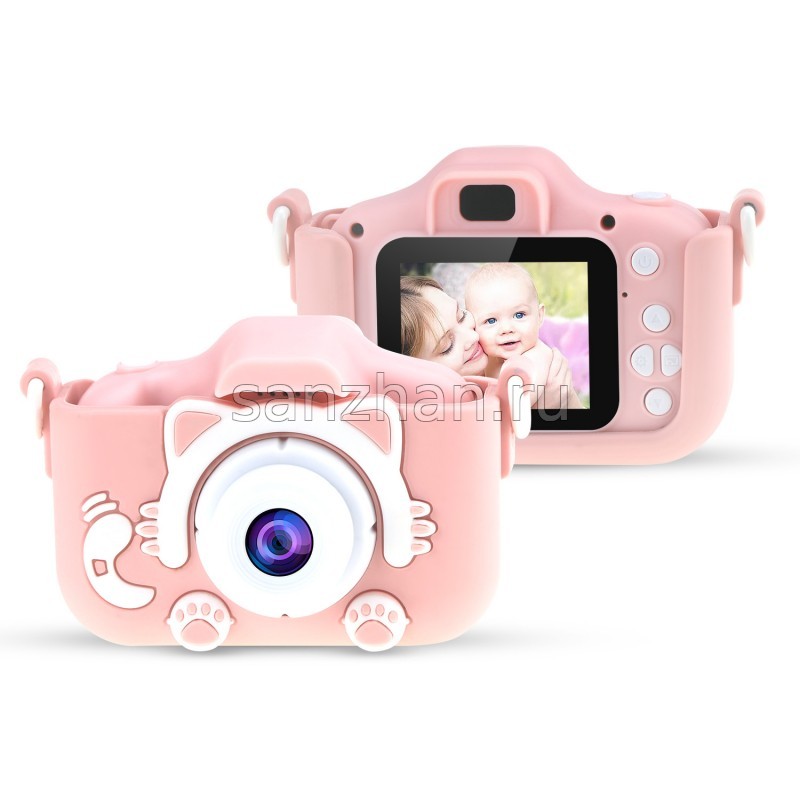 Детский цифровой фотоаппарат Kitty Розовый