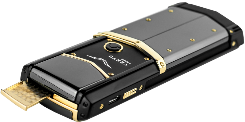 Vertu Signature S Design Black Red Gold Ceramic