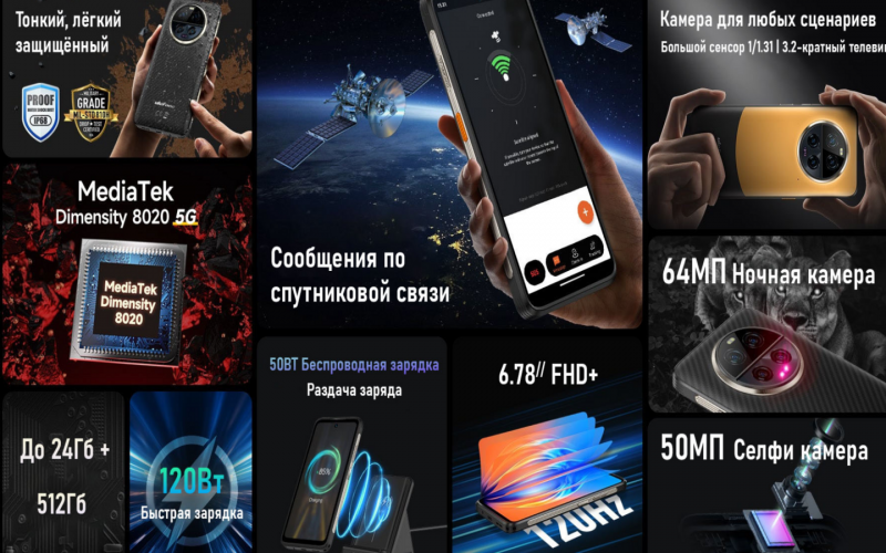 Ulefone Armor 23 Ultra тонкий противоударный смартфон